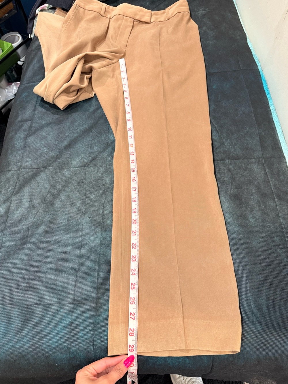 đĽJ McLaughlin Womenâs Classic Dress Pants in Light Brown Size 12 EUCđĽ - Picture 3 of 8